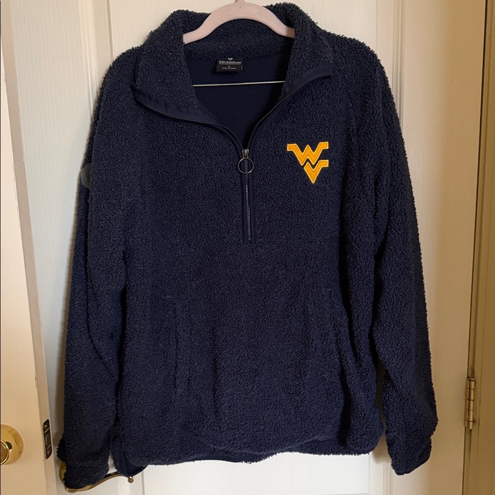 Women's Navy Quarter-Zip Sweater